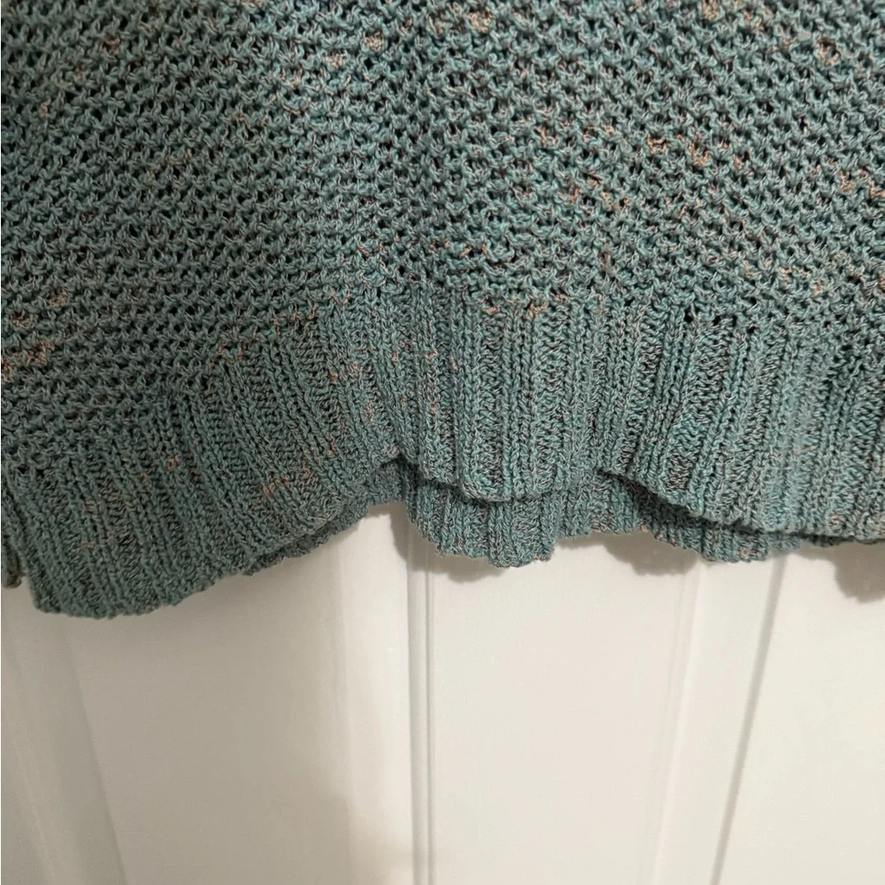 Free People Green Hooded Sweater *GOOD USED CONDITION* - Picture 7 of 11